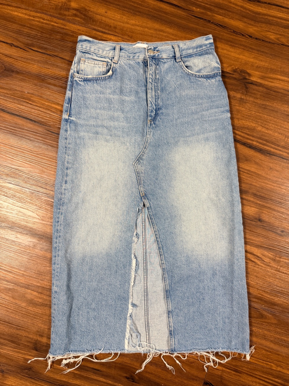 Zara Light Blue Straight Men's Jeans Skirt-Style